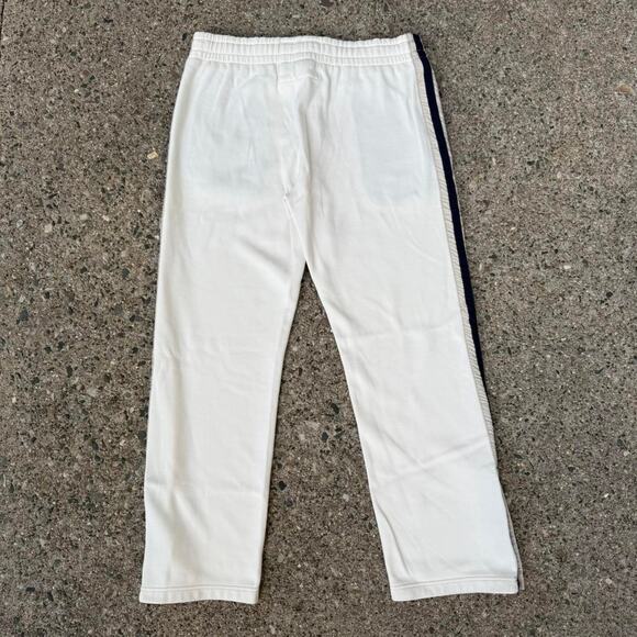 Vintage Y2K Abercrombie & Fitch White And Navy Strips Embroidered Sweatpants - Picture 7 of 8